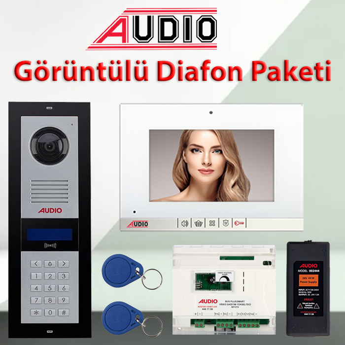 Audio 2 Daire 7" Görüntülü Diafon